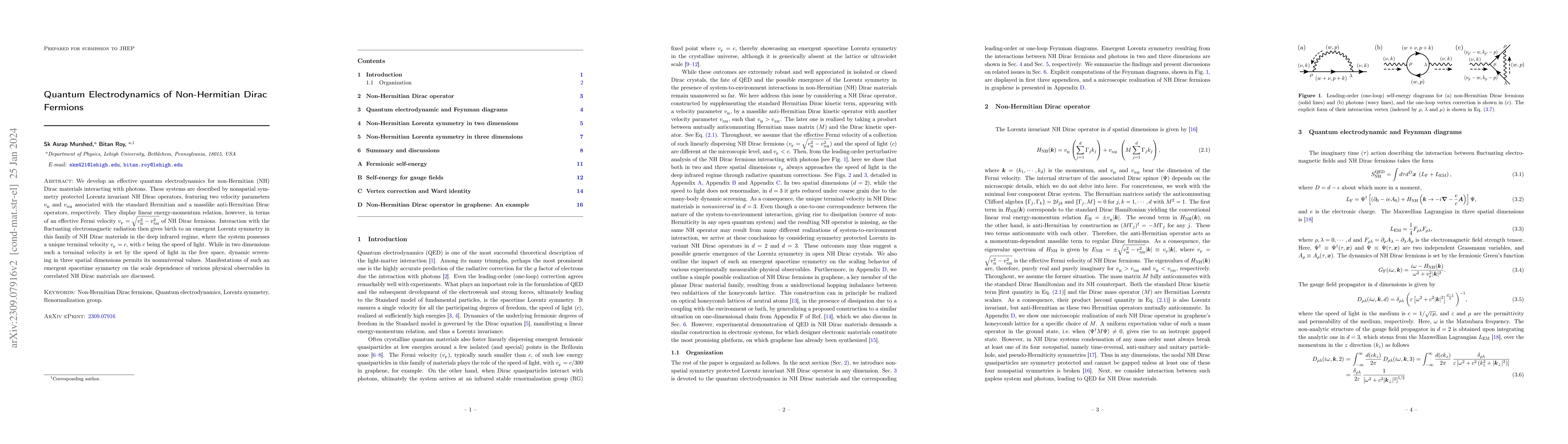 Thumbnail for Quantum Electrodynamics of Non-Hermitian Dirac Fermions