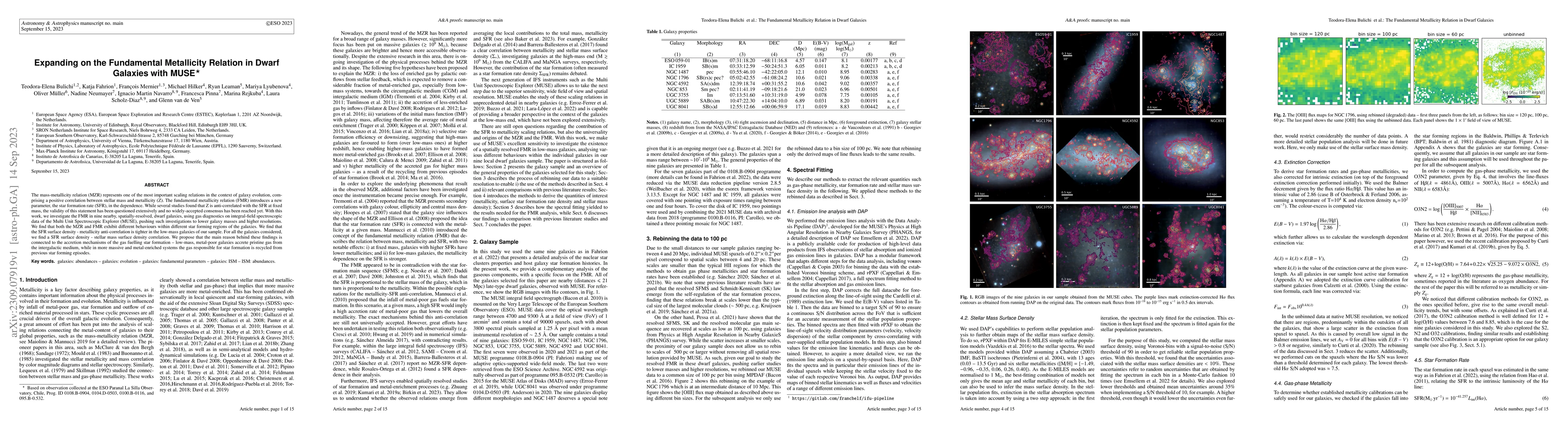 Thumbnail for Expanding on the Fundamental Metallicity Relation in Dwarf Galaxies with
  MUSE
