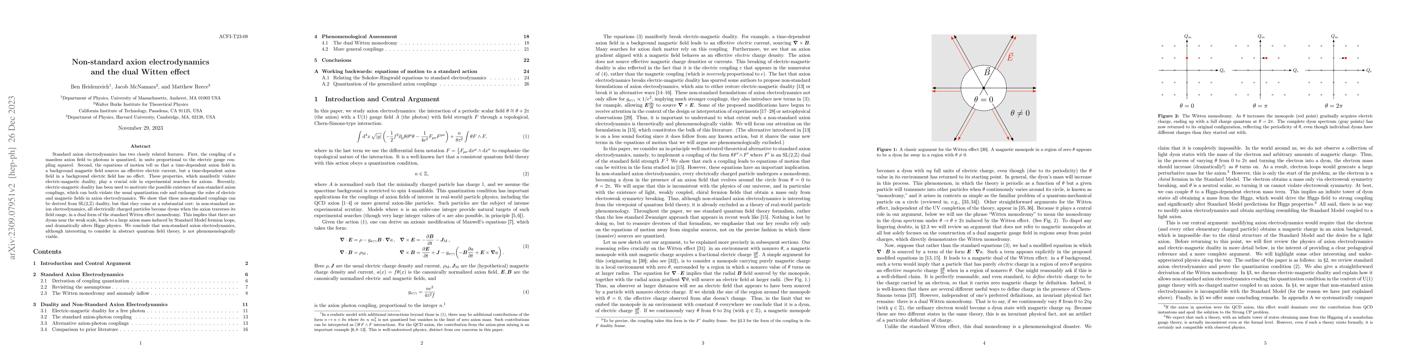 Thumbnail for Non-standard axion electrodynamics and the dual Witten effect