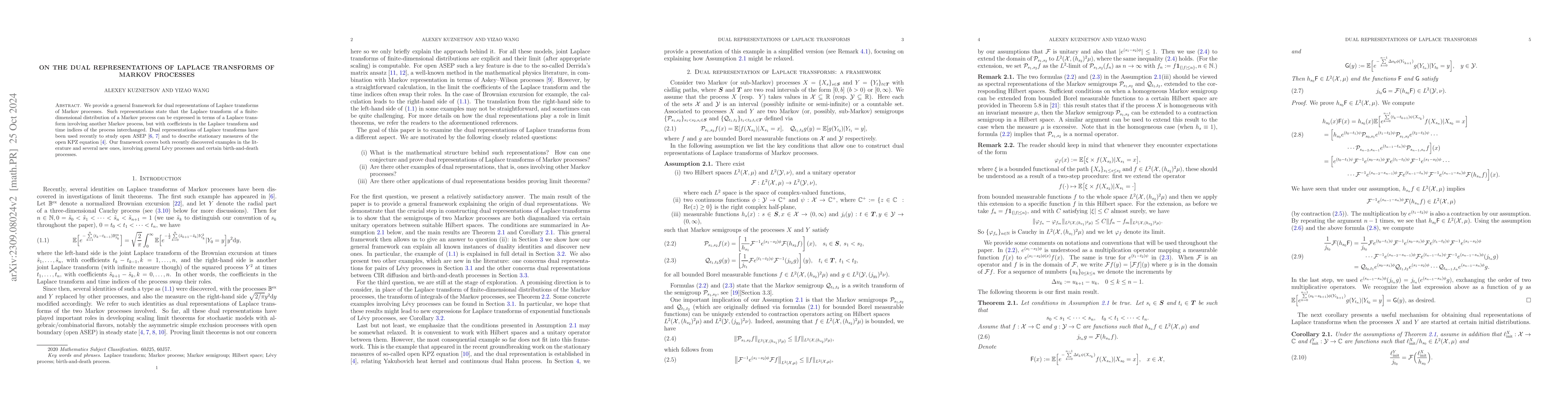 Thumbnail for On the dual representations of Laplace transforms of Markov processes