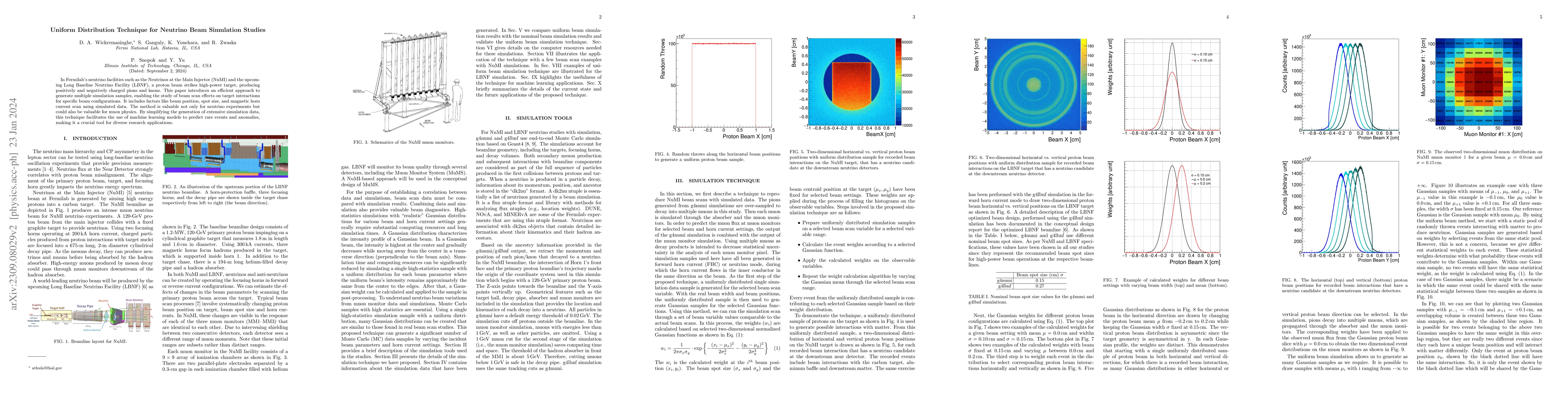 Thumbnail for Uniform Distribution Technique for Neutrino Beam Scan Simulation
