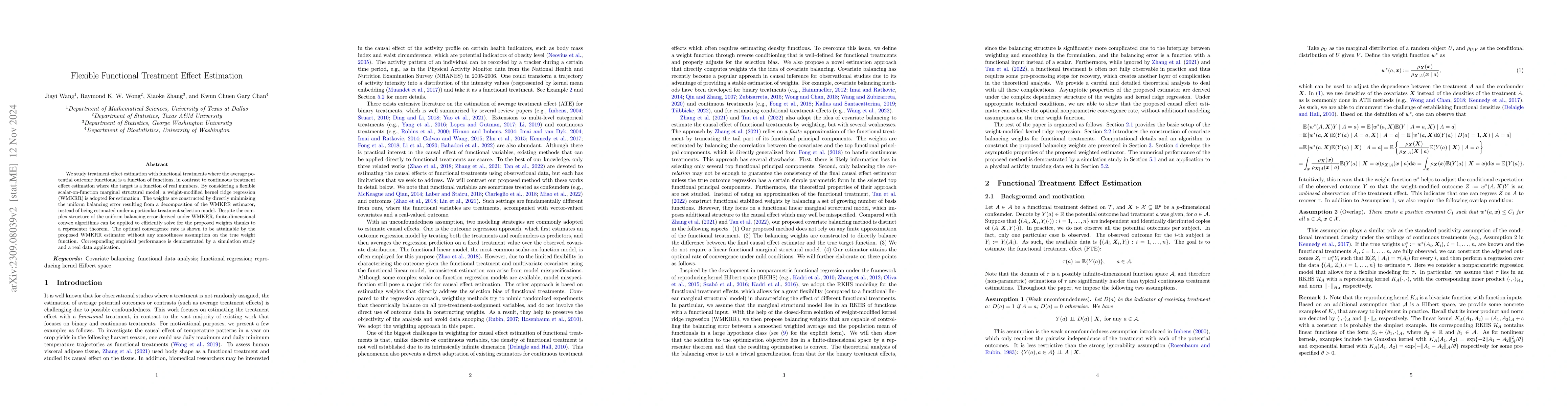 Thumbnail for Flexible Functional Treatment Effect Estimation