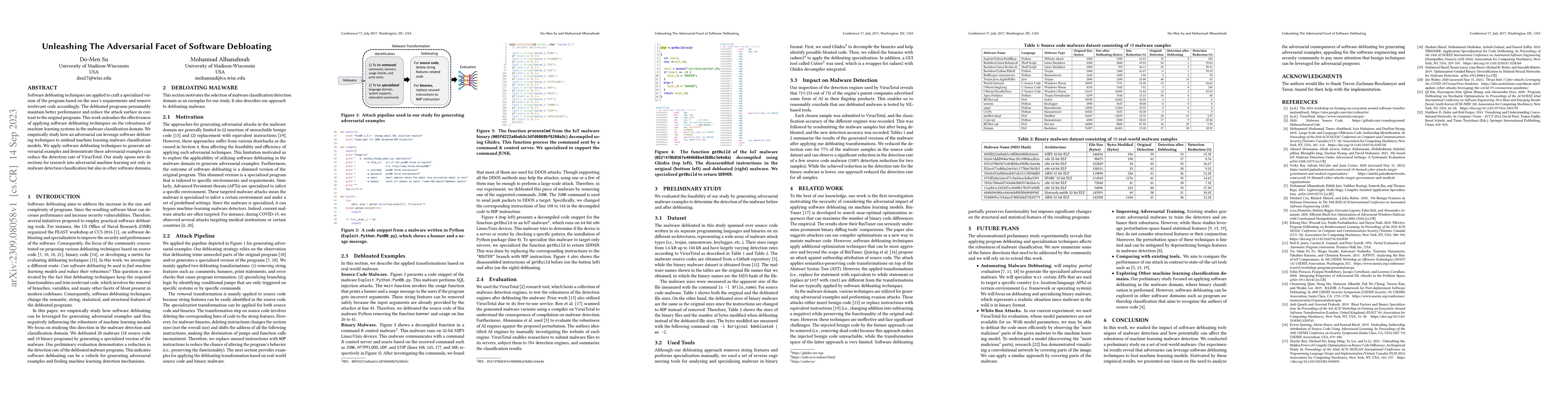 Thumbnail for Unleashing the Adversarial Facet of Software Debloating