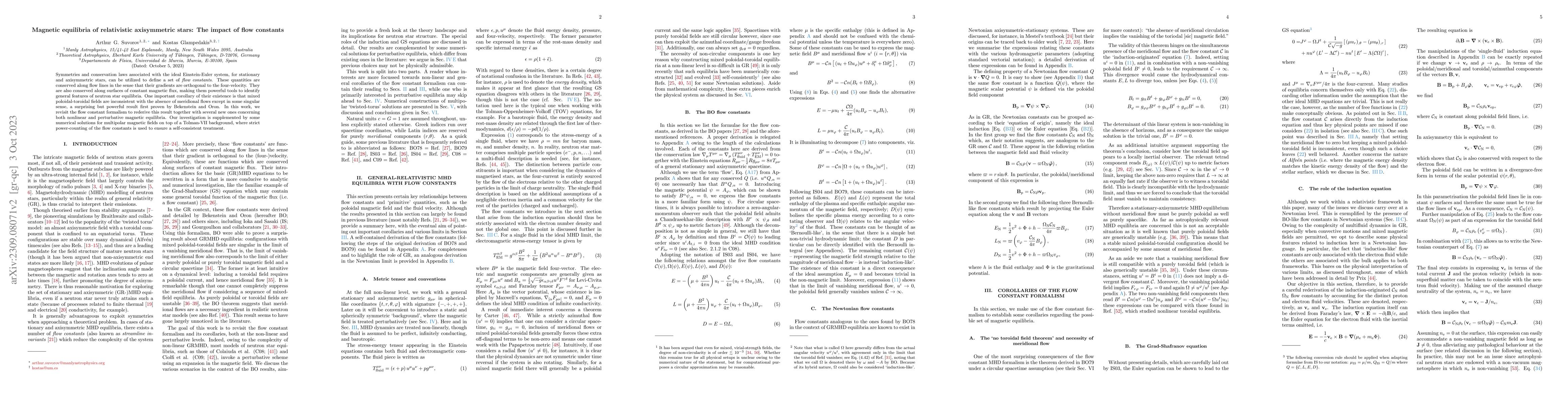 Thumbnail for Magnetic equilibria of relativistic axisymmetric stars: The impact of
  flow constants