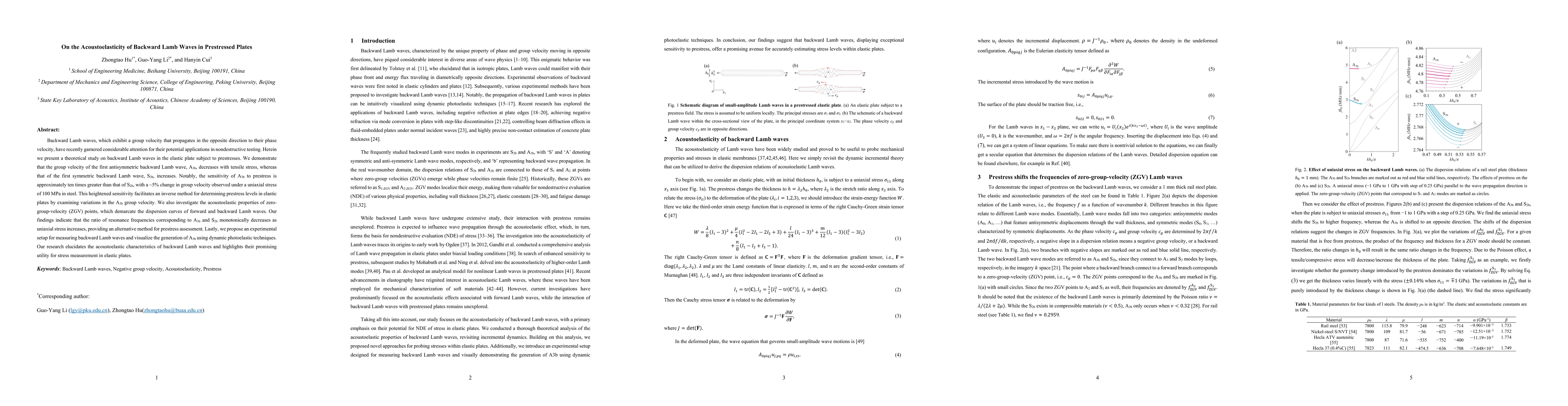 Thumbnail for On the Acoustoelasticity of Backward Lamb Wave in Prestressed Plate