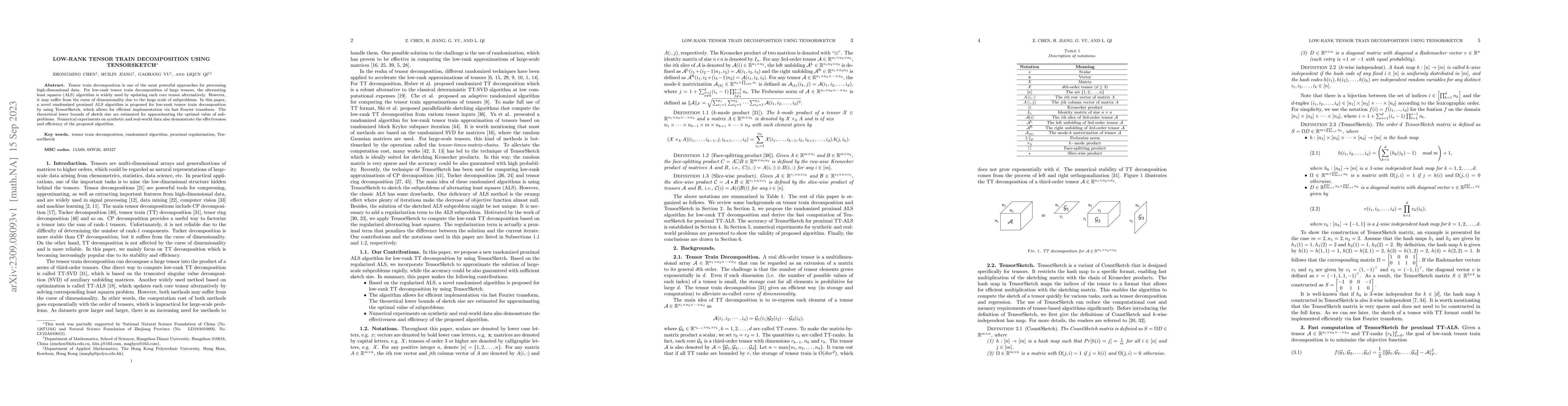 Thumbnail for Low-rank Tensor Train Decomposition Using TensorSketch