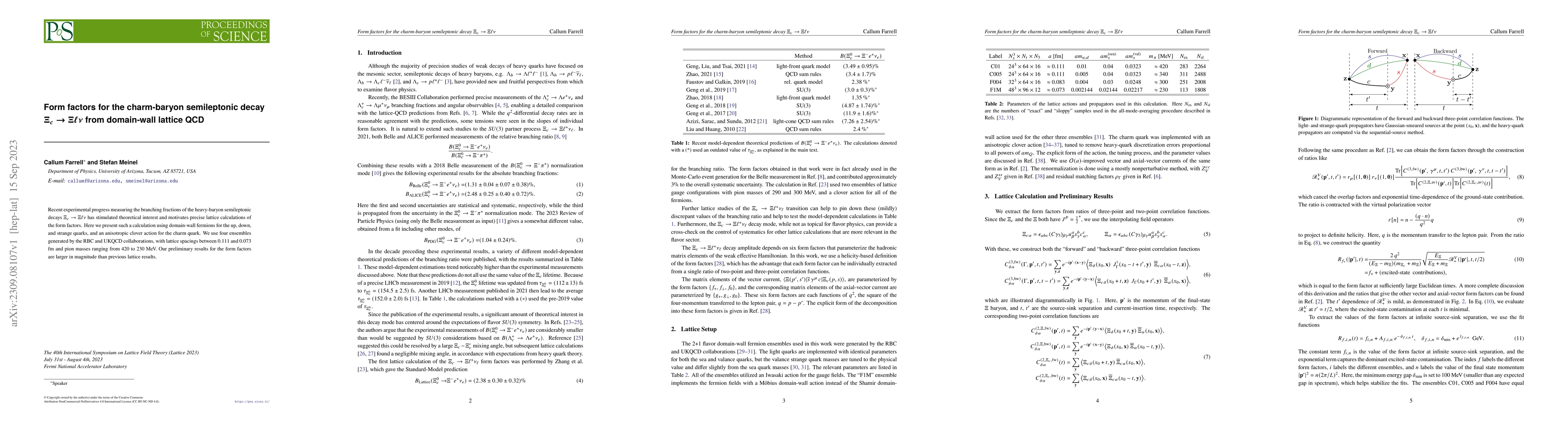 Thumbnail for Form factors for the charm-baryon semileptonic decay $\Xi_c\to \Xi \ell
  \nu$ from domain-wall lattice QCD