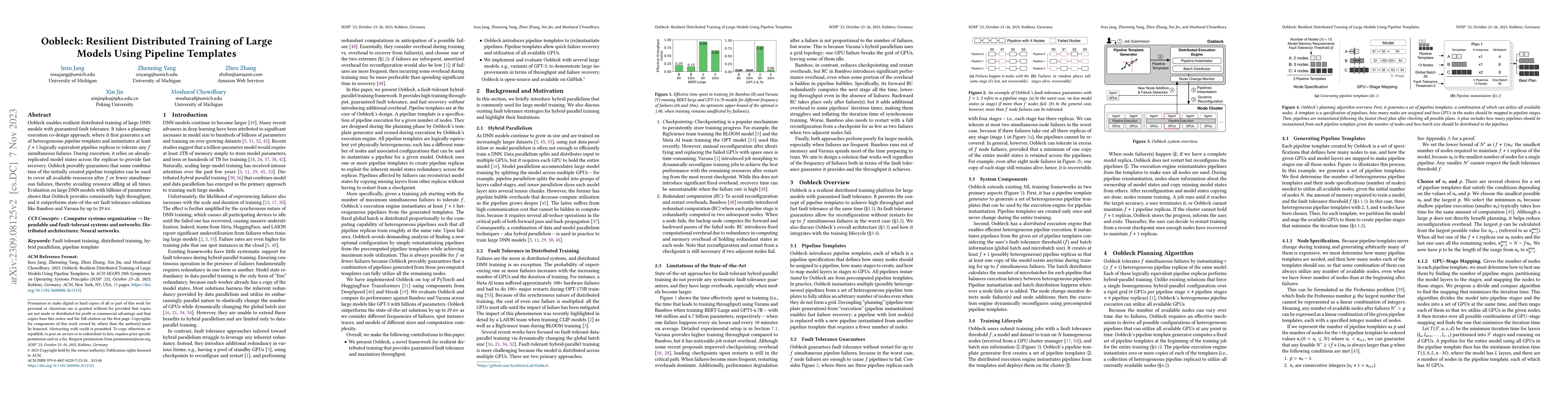 Thumbnail for Oobleck: Resilient Distributed Training of Large Models Using Pipeline
  Templates