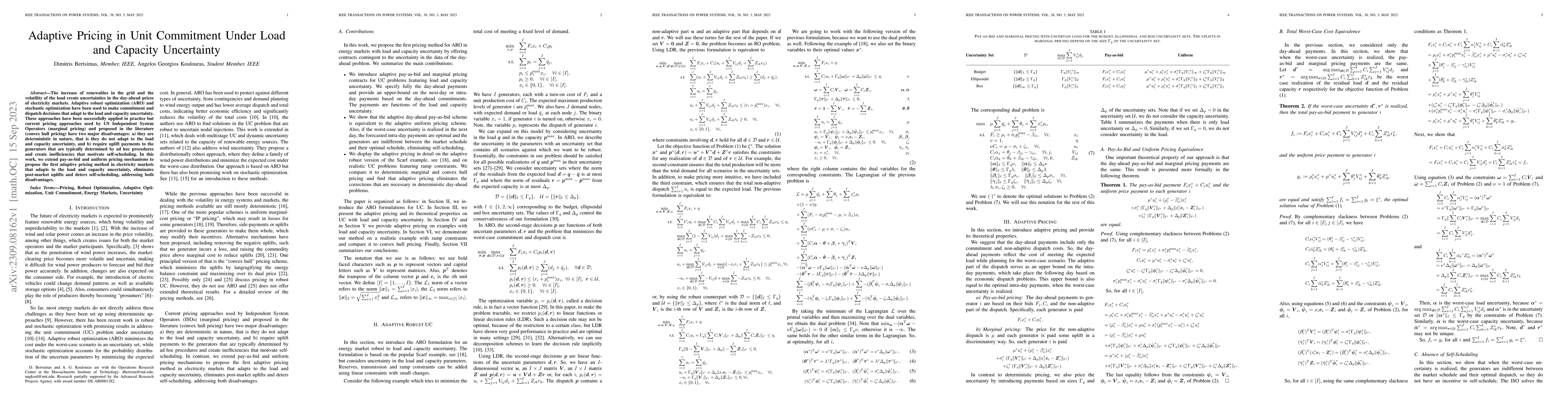 Thumbnail for Adaptive Pricing in Unit Commitment Under Load and Capacity Uncertainty