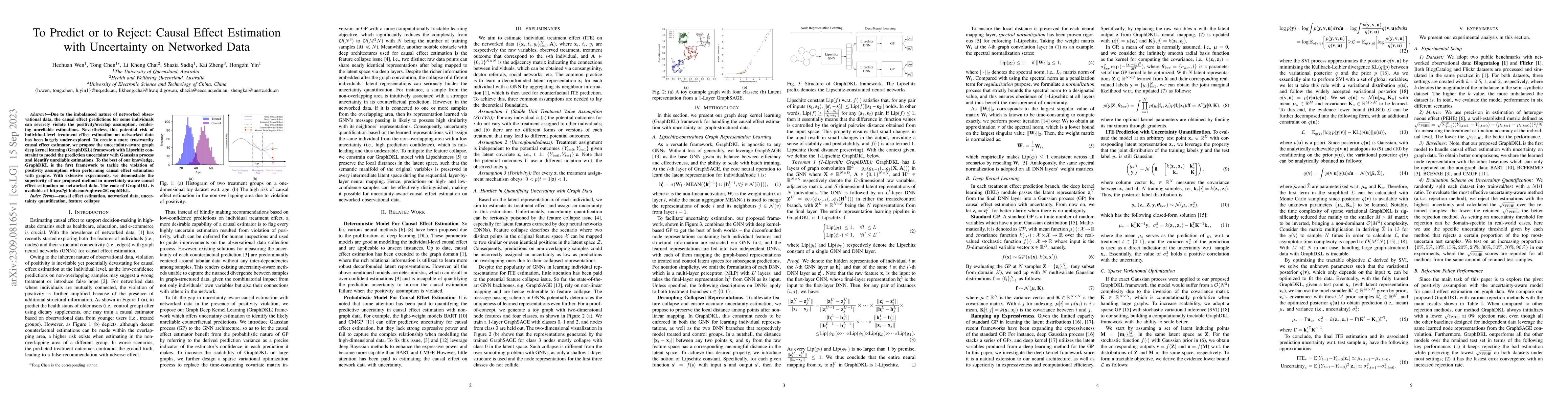 Thumbnail for To Predict or to Reject: Causal Effect Estimation with Uncertainty on
  Networked Data