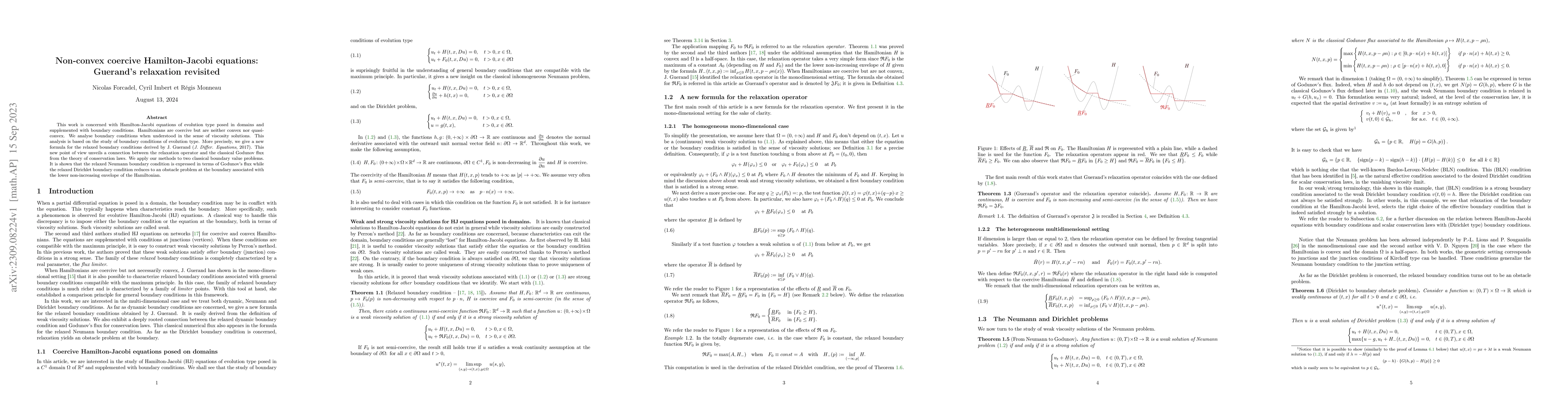 Thumbnail for Non-convex coercive Hamilton-Jacobi equations: Guerand's relaxation
  revisited