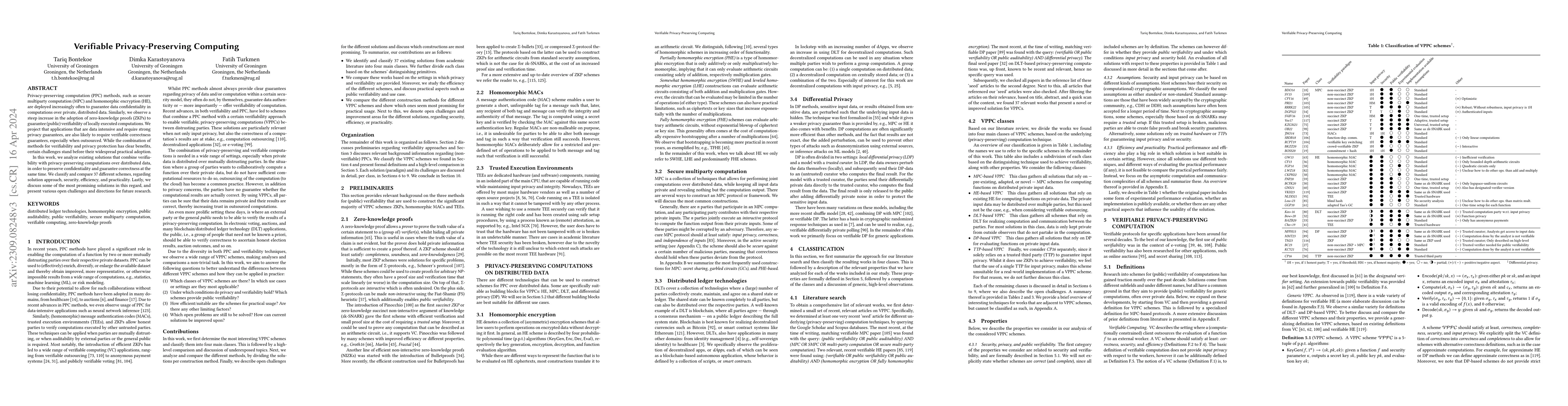 Thumbnail for Verifiable Privacy-Preserving Computing