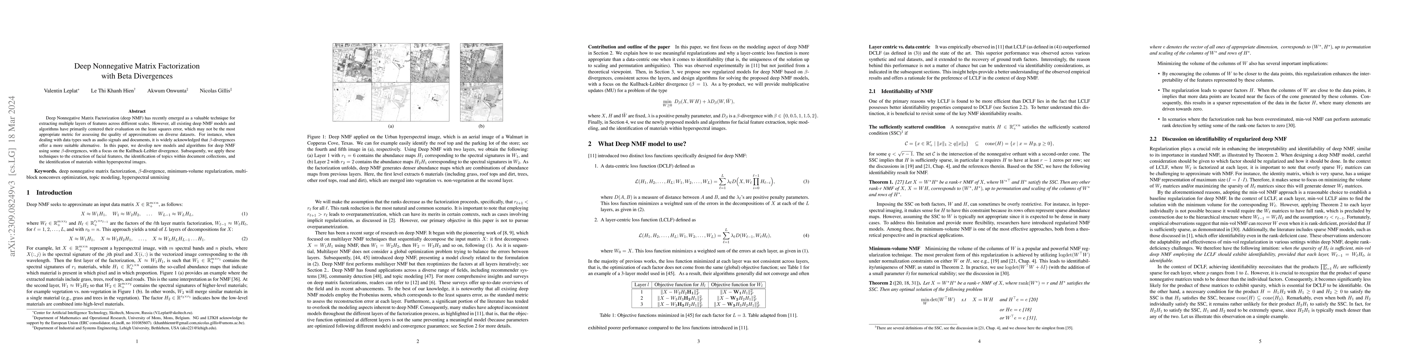 Thumbnail for Deep Nonnegative Matrix Factorization with Beta Divergences