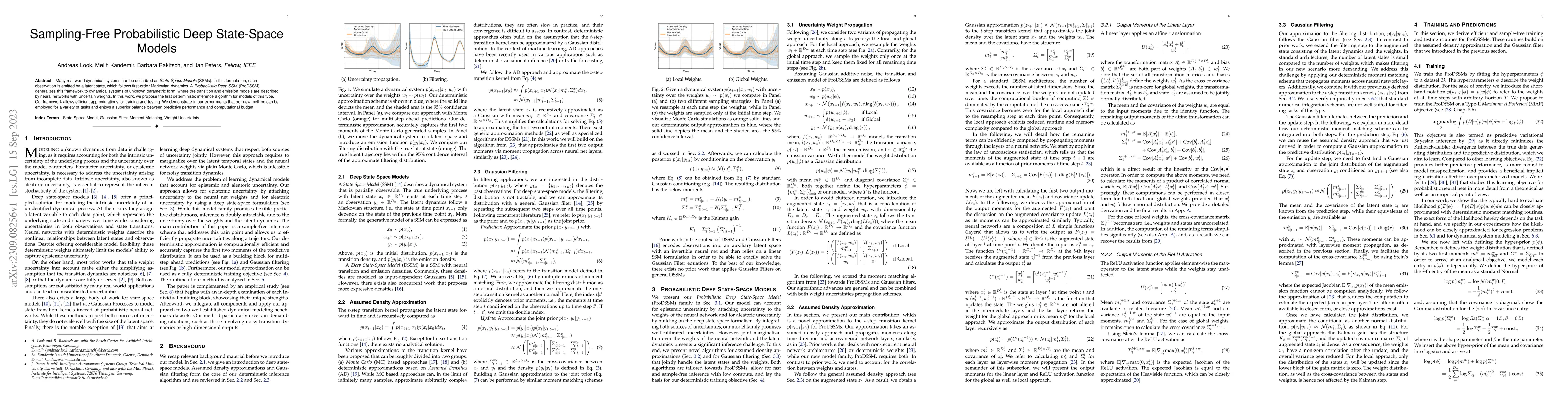 Thumbnail for Sampling-Free Probabilistic Deep State-Space Models