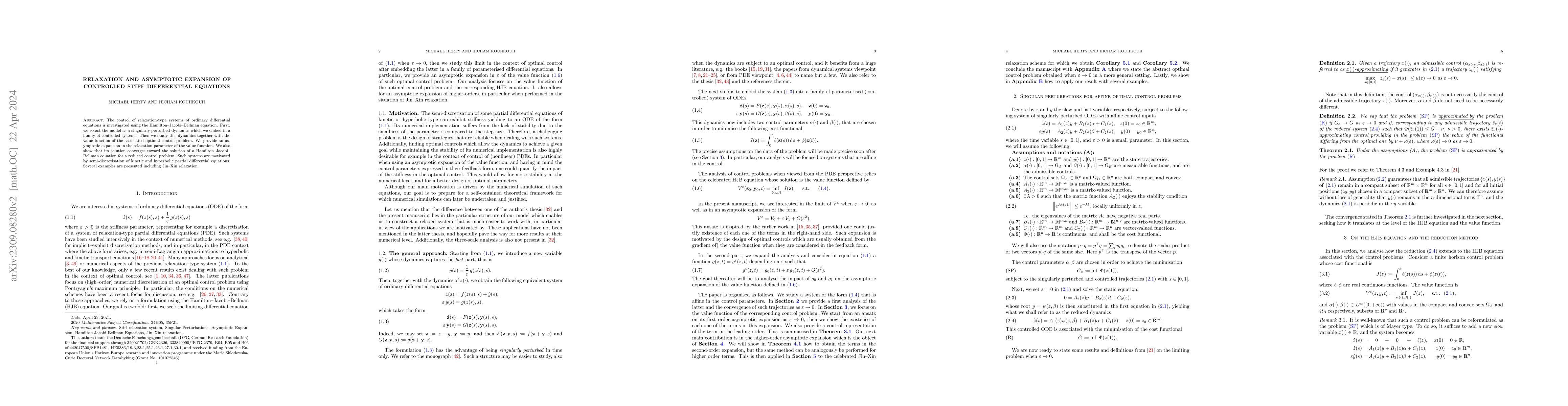 Thumbnail for Relaxation and asymptotic expansion of controlled stiff differential
  equations