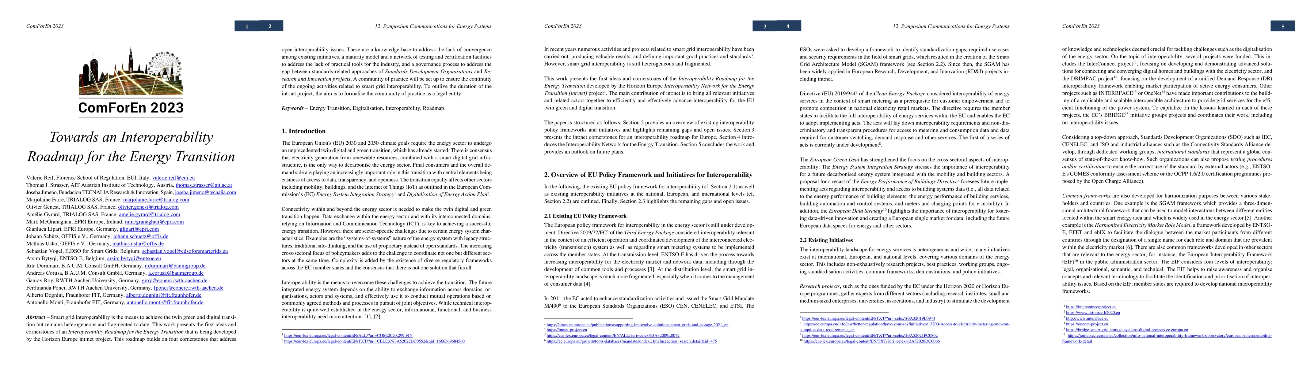 Thumbnail for Towards an Interoperability Roadmap for the Energy Transition
