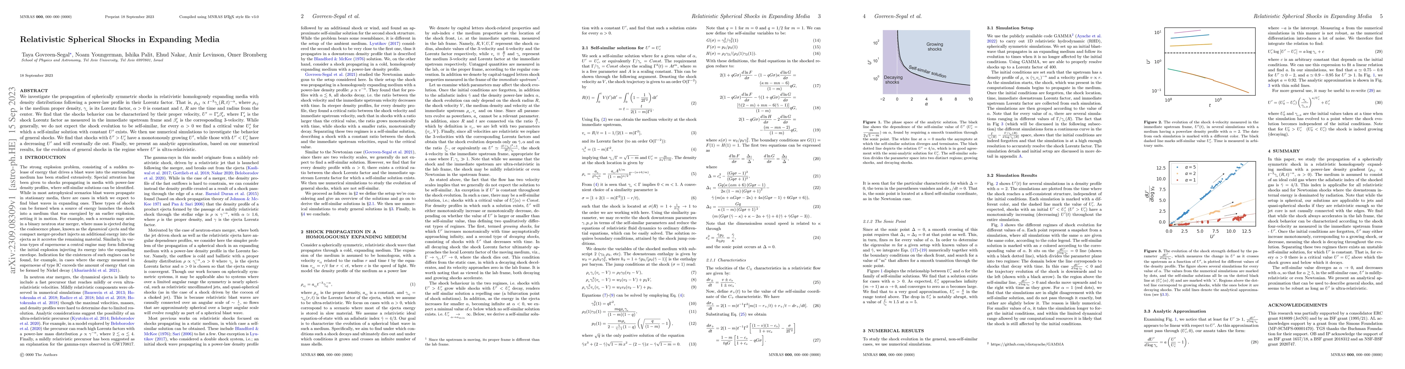 Thumbnail for Relativistic Spherical Shocks in Expanding Media