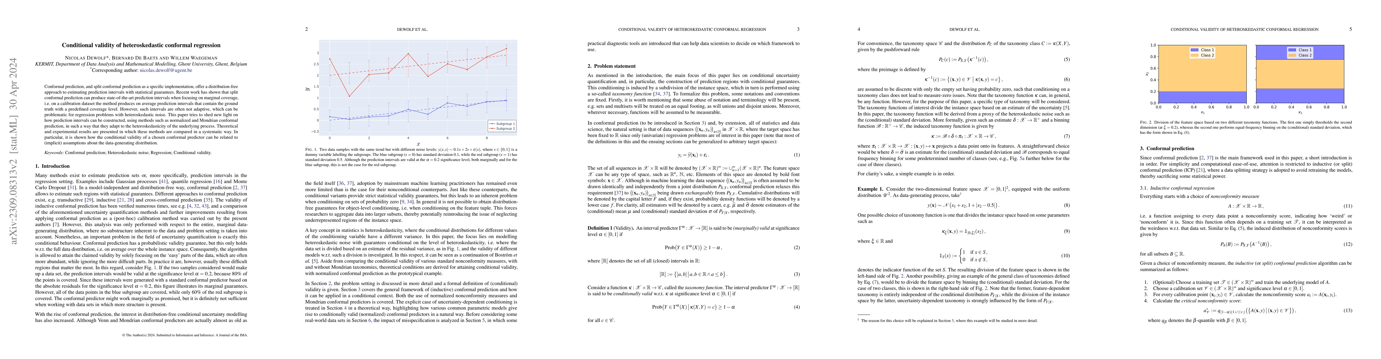 Thumbnail for Conditional validity of heteroskedastic conformal regression