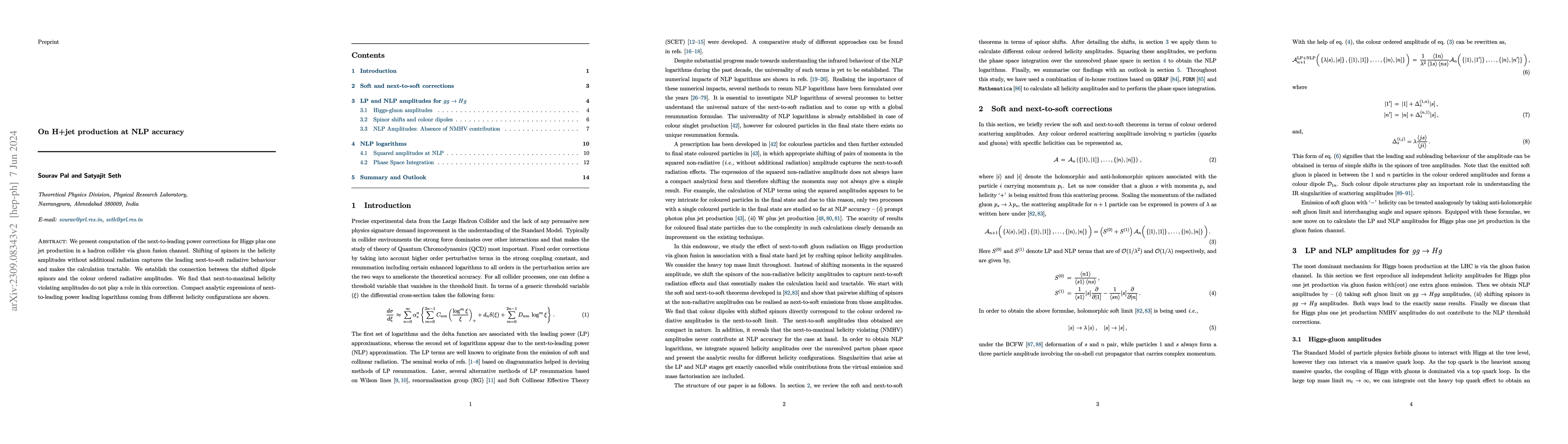 Thumbnail for On Higgs+jet production at next-to-leading power accuracy
