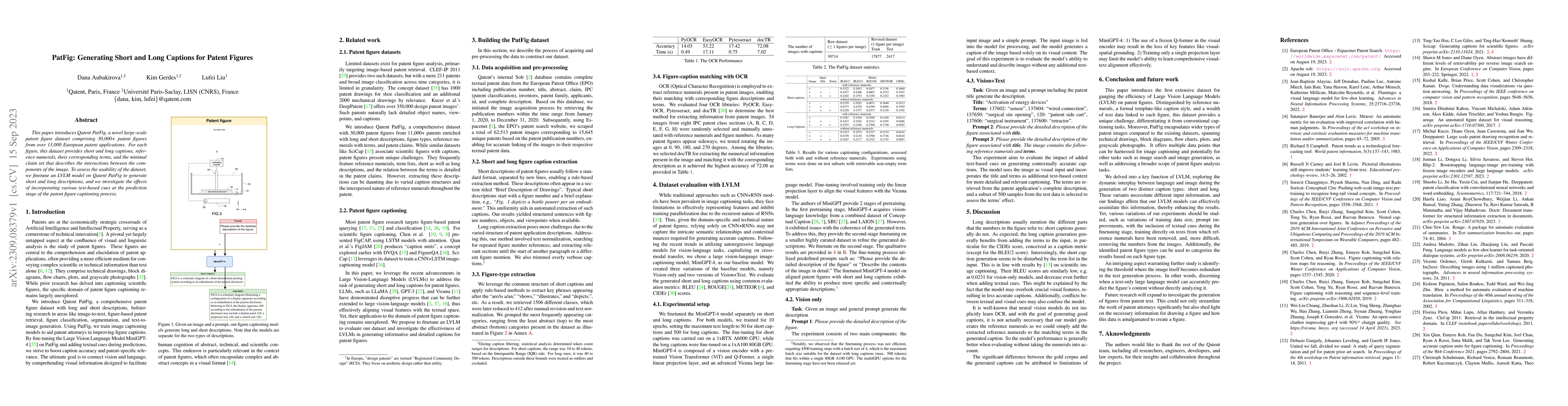 Thumbnail for PatFig: Generating Short and Long Captions for Patent Figures