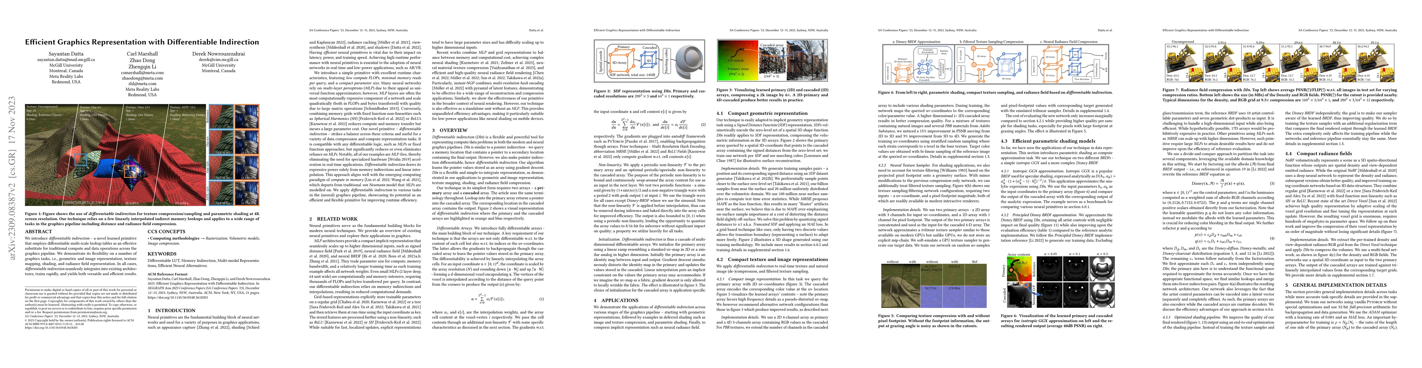 Thumbnail for Efficient Graphics Representation with Differentiable Indirection