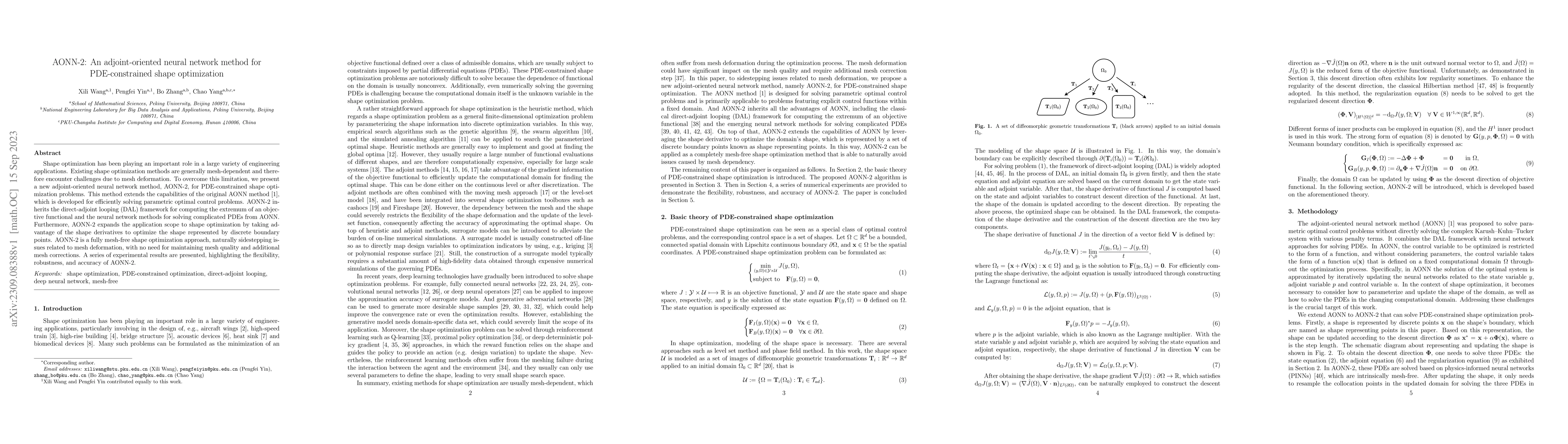 Thumbnail for AONN-2: An adjoint-oriented neural network method for PDE-constrained
  shape optimization