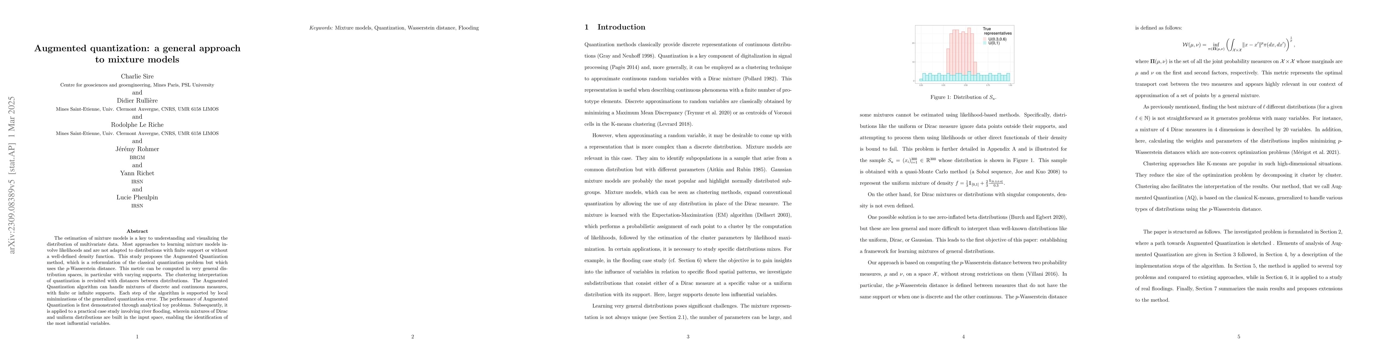 Thumbnail for Augmented quantization: a general approach to mixture models