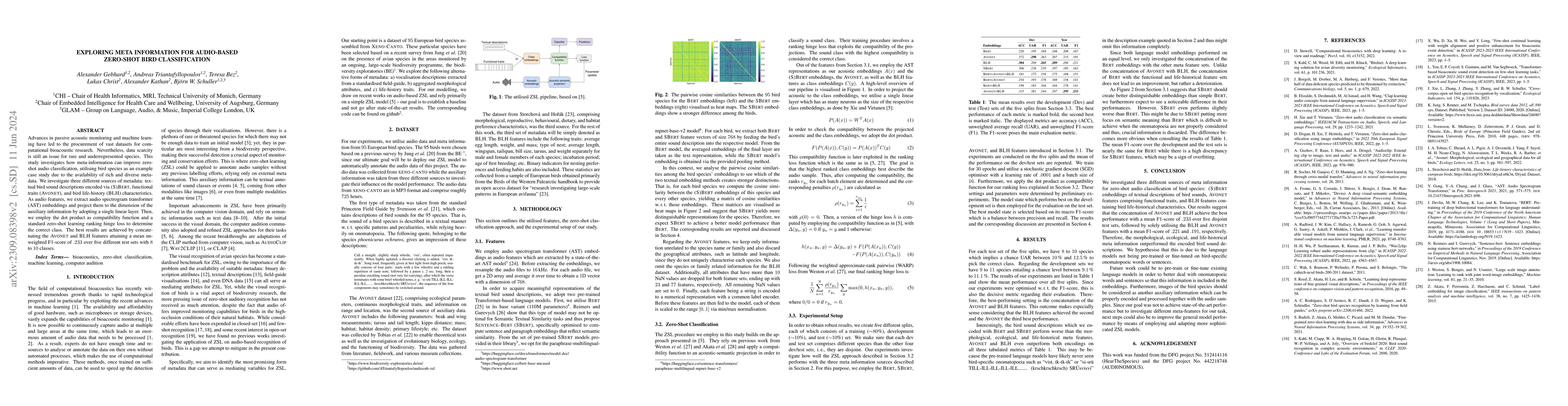 Thumbnail for Exploring Meta Information for Audio-based Zero-shot Bird Classification