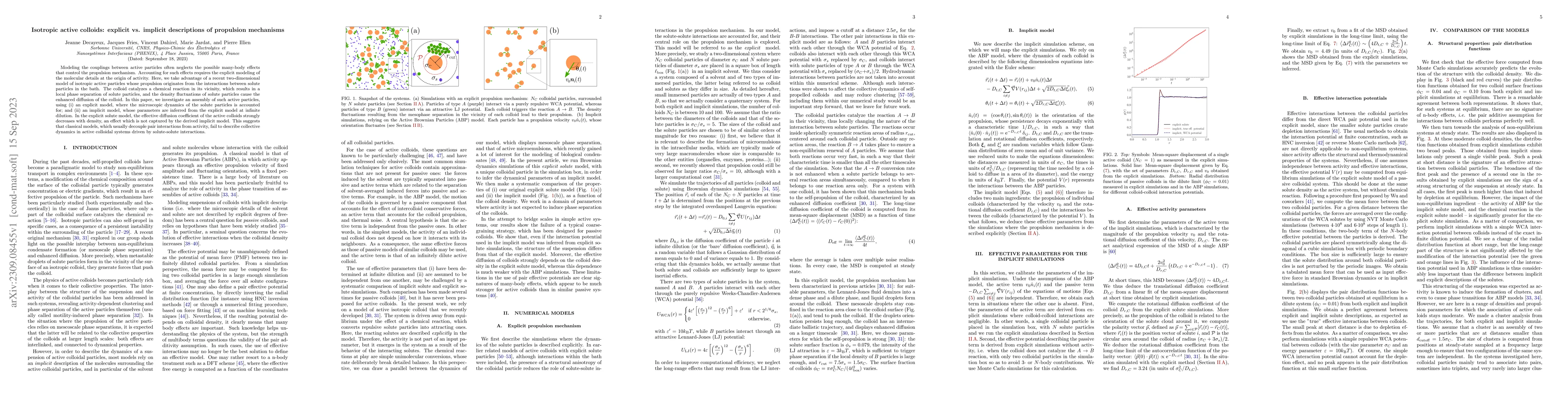 Thumbnail for Isotropic active colloids: explicit vs. implicit descriptions of
  propulsion mechanisms