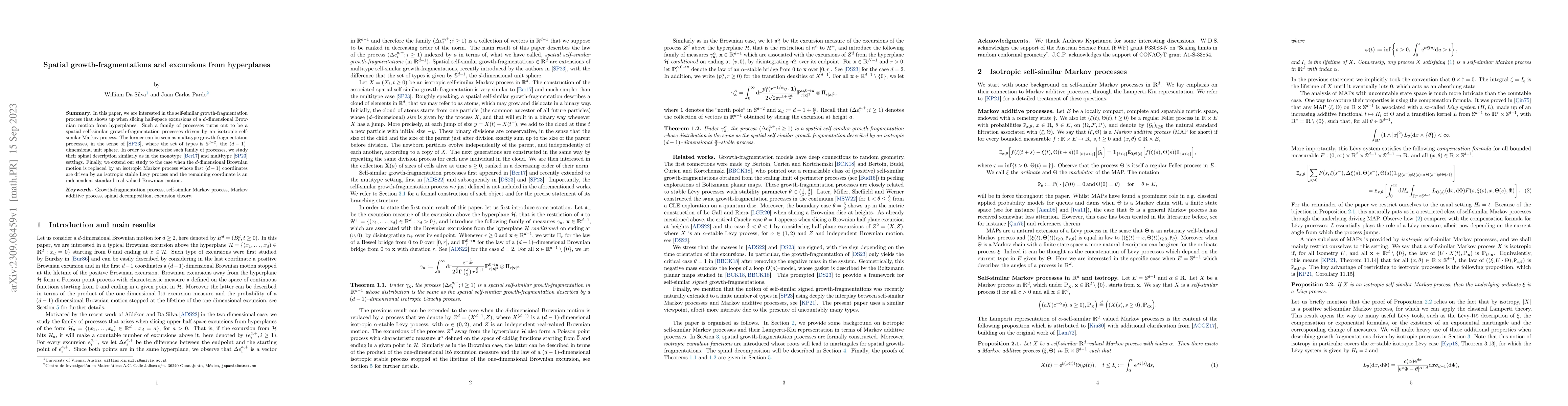 Thumbnail for Spatial growth-fragmentations and excursions from hyperplanes