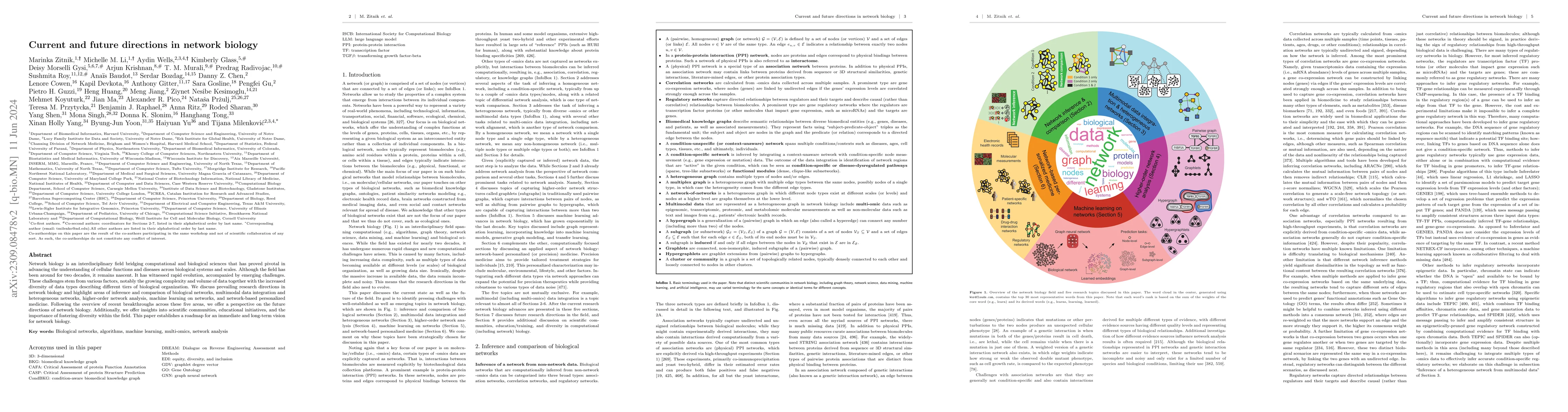Thumbnail for Current and future directions in network biology