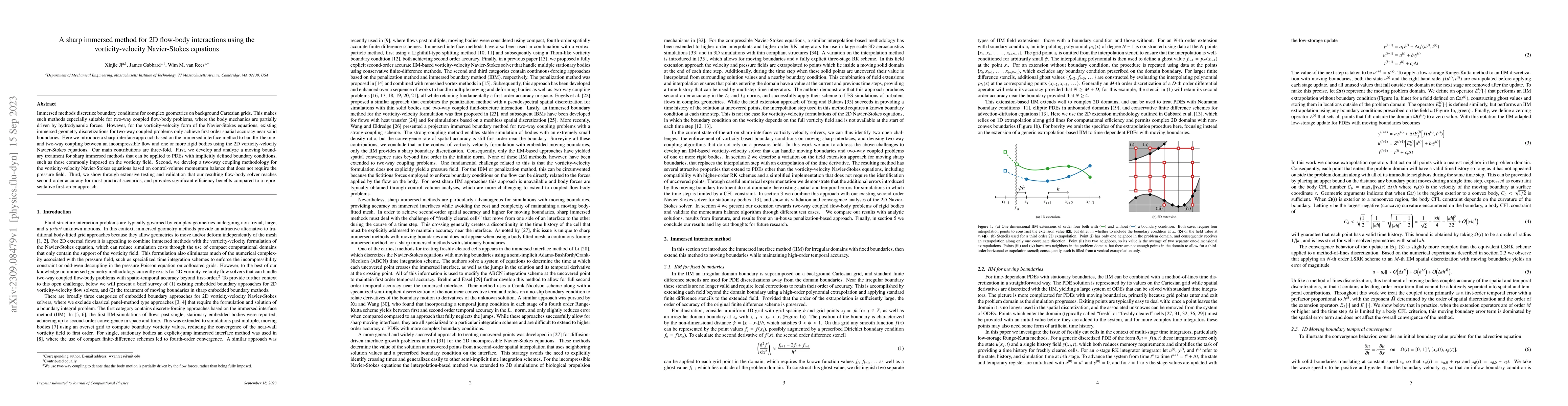 Thumbnail for A sharp immersed method for 2D flow-body interactions using the
  vorticity-velocity Navier-Stokes equations