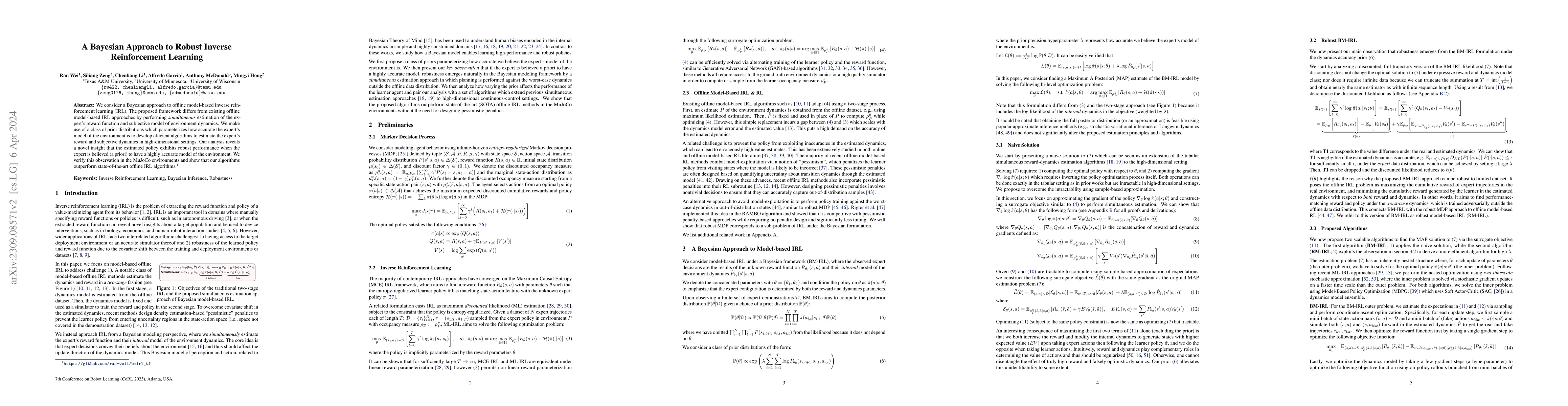Thumbnail for A Bayesian Approach to Robust Inverse Reinforcement Learning