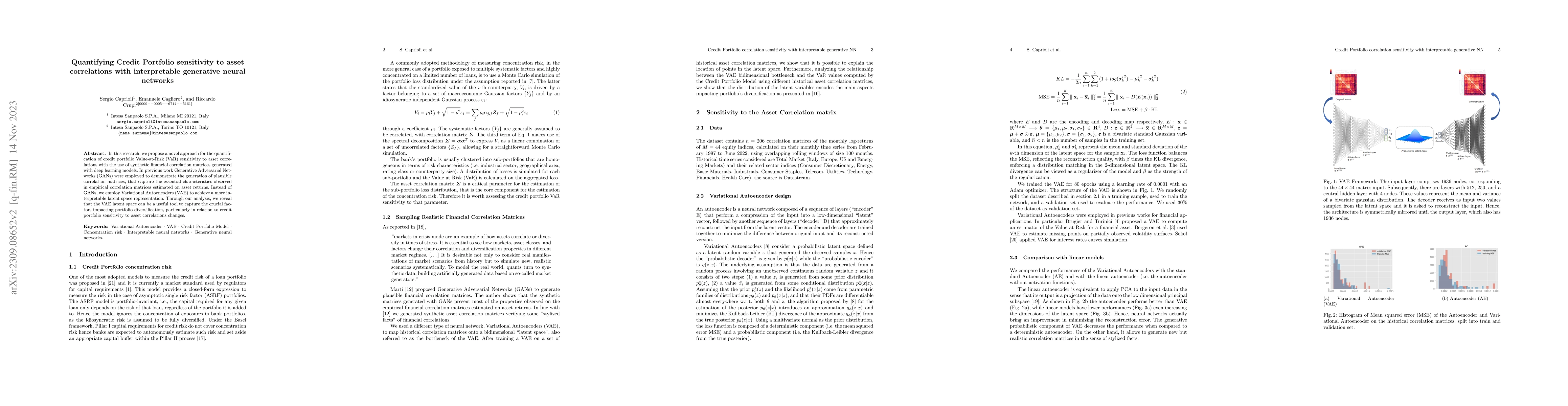 Thumbnail for Quantifying Credit Portfolio sensitivity to asset correlations with
  interpretable generative neural networks