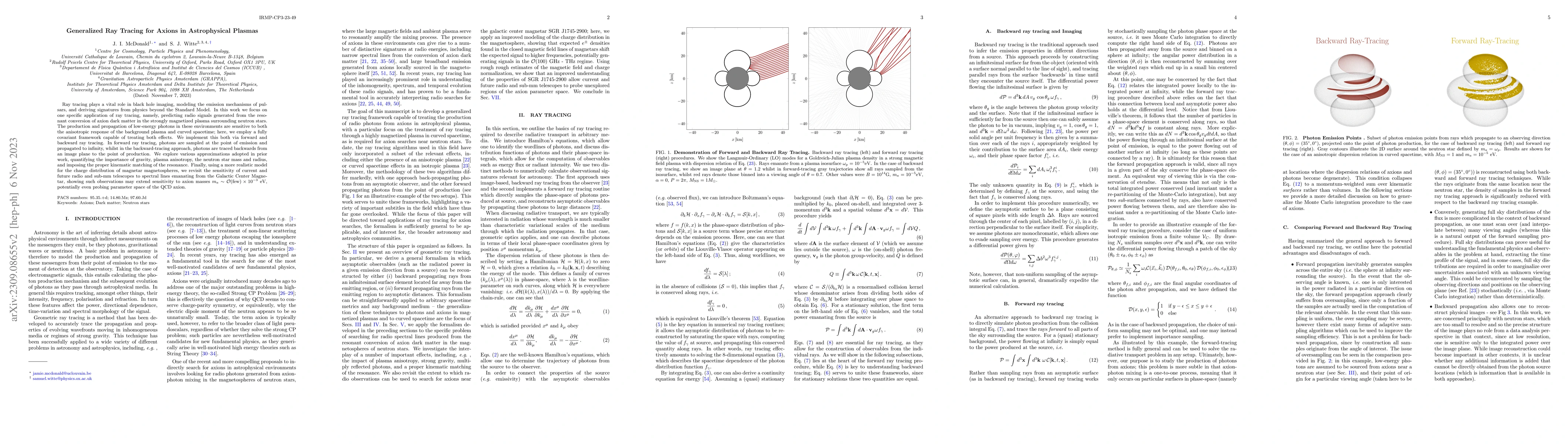 Thumbnail for Generalized Ray Tracing for Axions in Astrophysical Plasmas