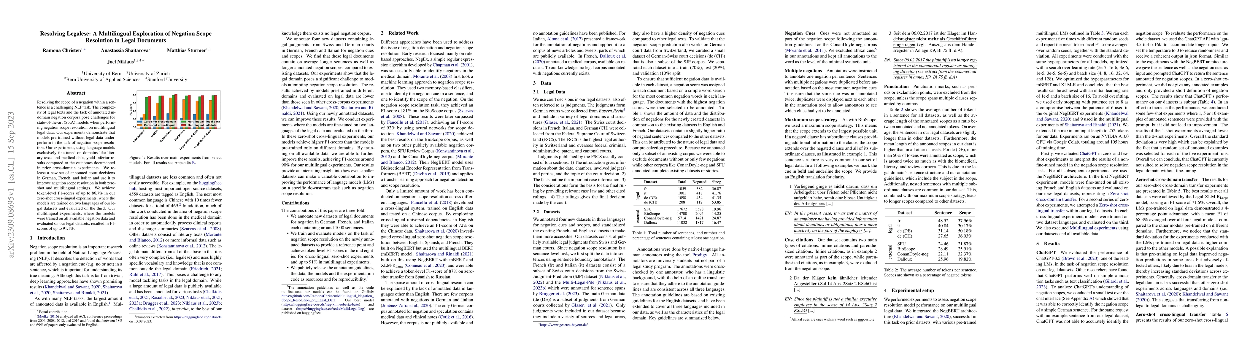 Thumbnail for Resolving Legalese: A Multilingual Exploration of Negation Scope
  Resolution in Legal Documents