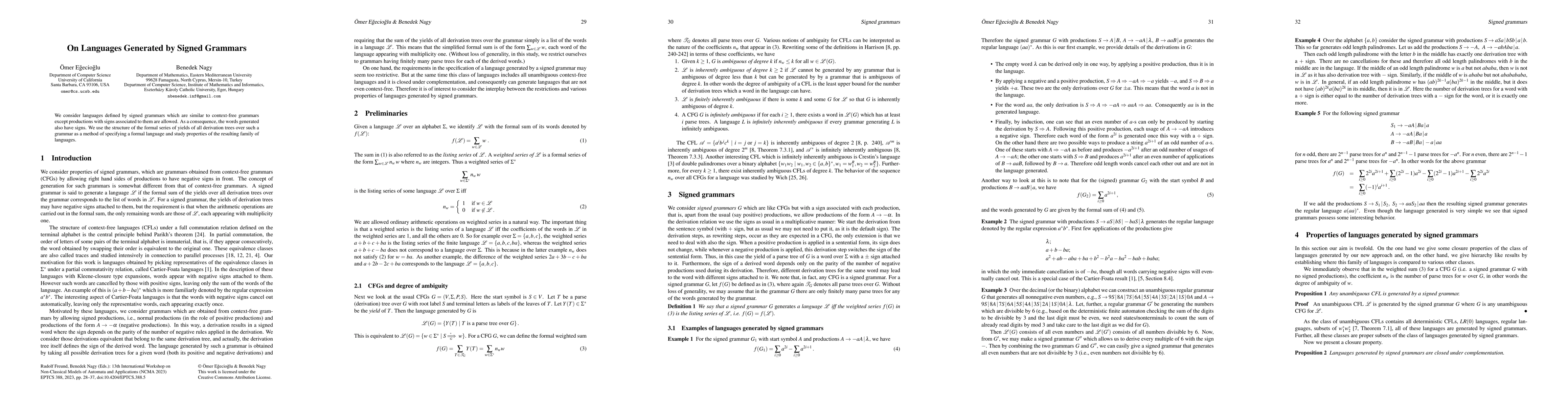 Thumbnail for On Languages Generated by Signed Grammars