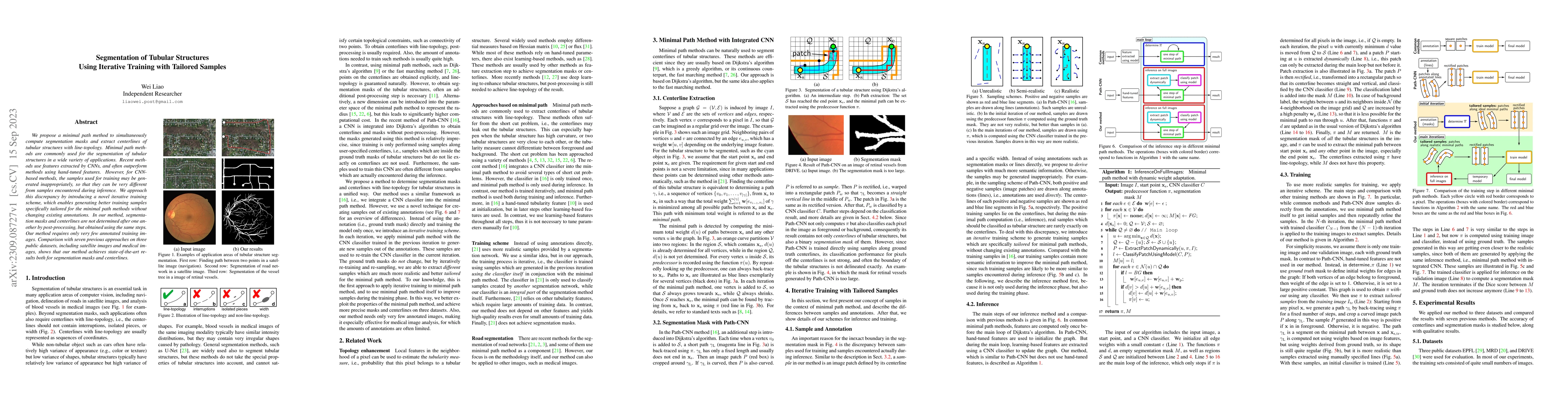 Thumbnail for Segmentation of Tubular Structures Using Iterative Training with
  Tailored Samples