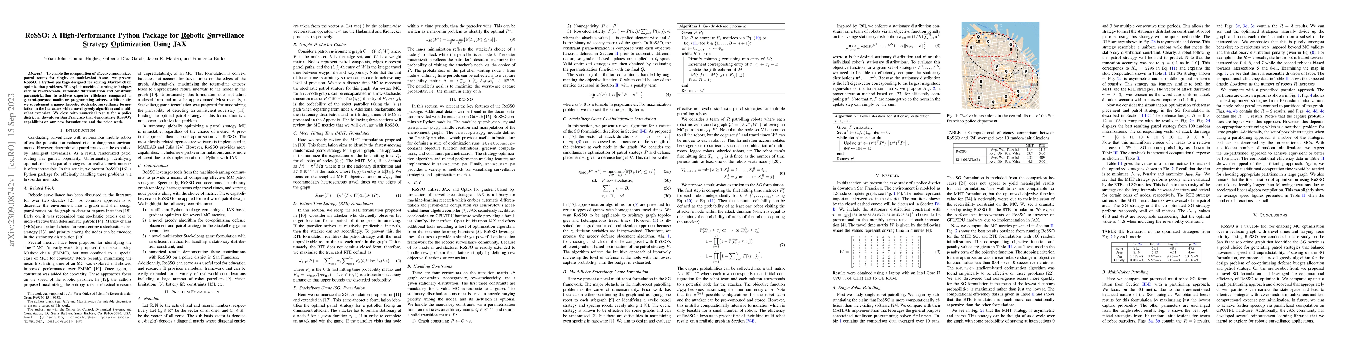 Thumbnail for RoSSO: A High-Performance Python Package for Robotic Surveillance
  Strategy Optimization Using JAX