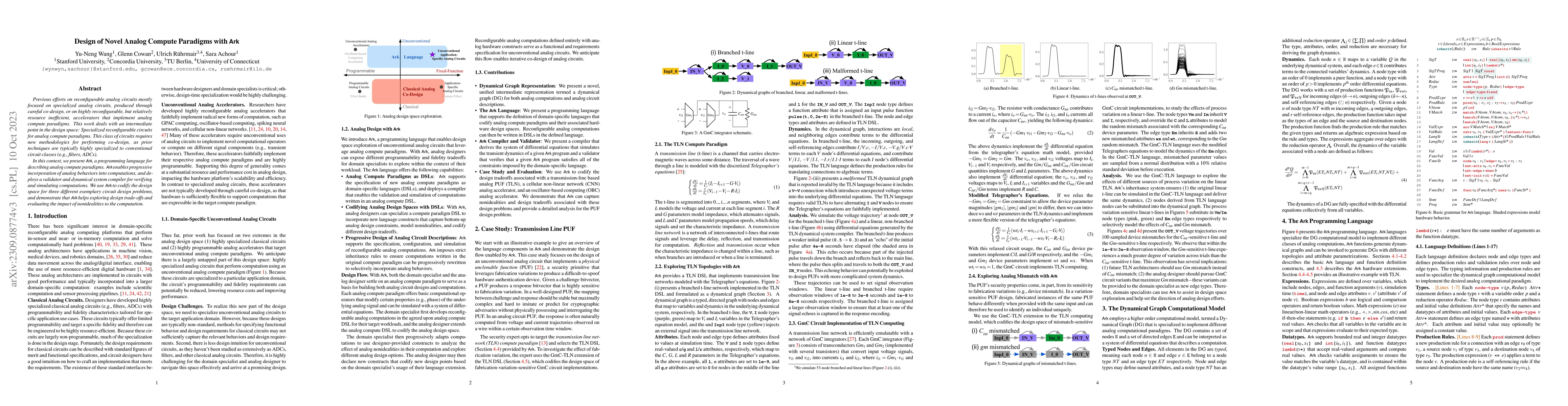 Thumbnail for Design of Novel Analog Compute Paradigms with Ark