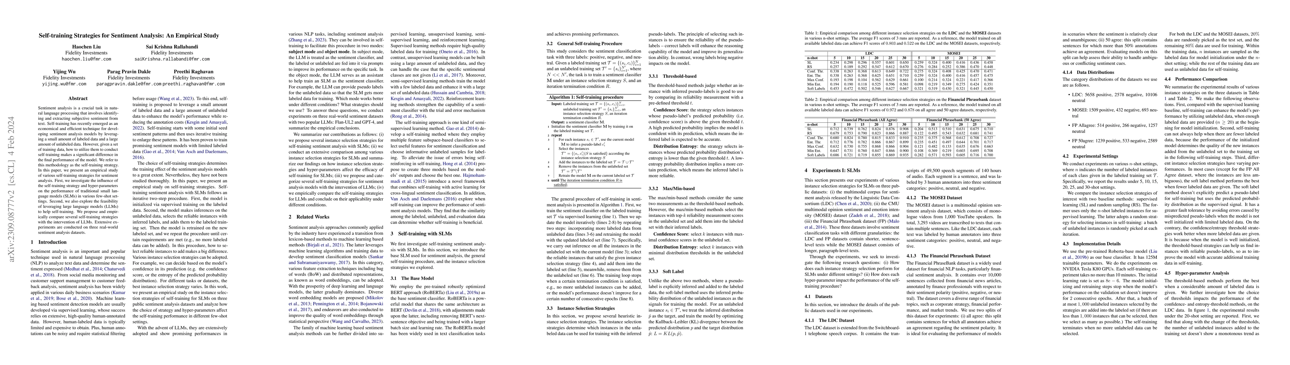Thumbnail for Self-training Strategies for Sentiment Analysis: An Empirical Study