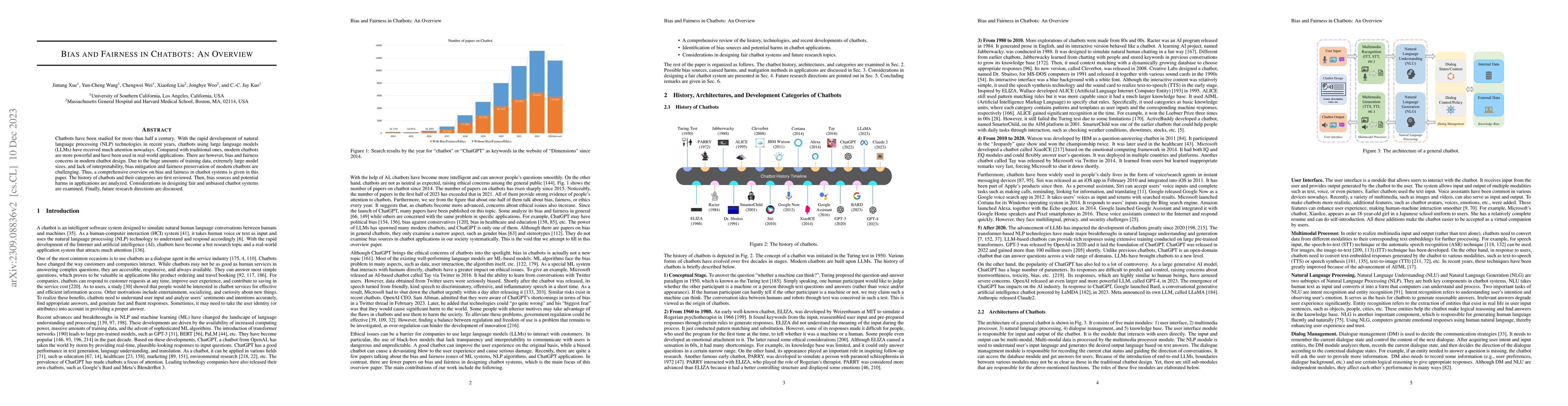 Thumbnail for Bias and Fairness in Chatbots: An Overview