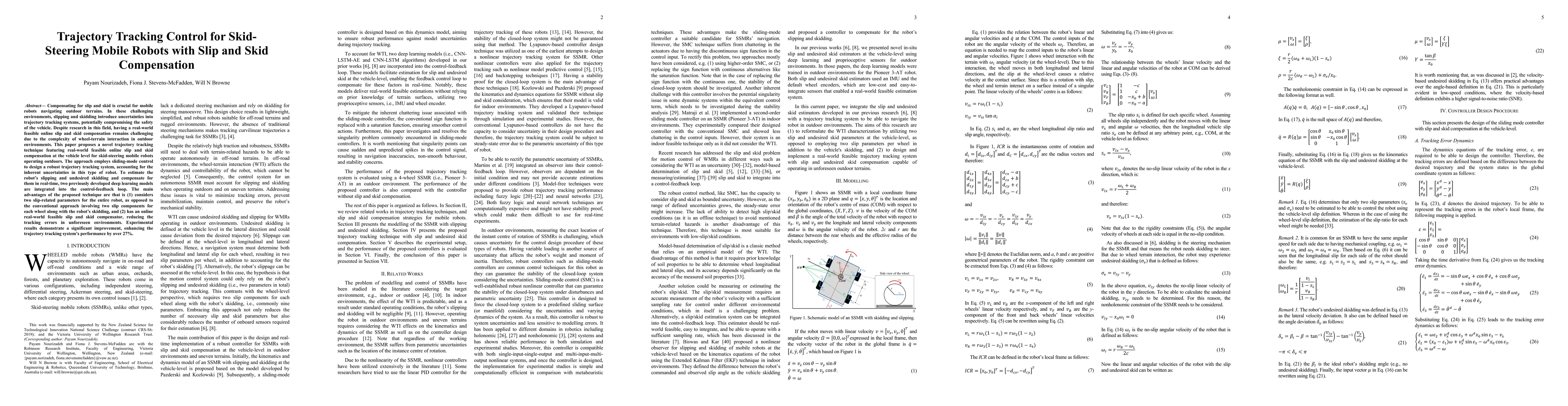 Thumbnail for Trajectory Tracking Control of Skid-Steering Mobile Robots with Slip and
  Skid Compensation using Sliding-Mode Control and Deep Learning
