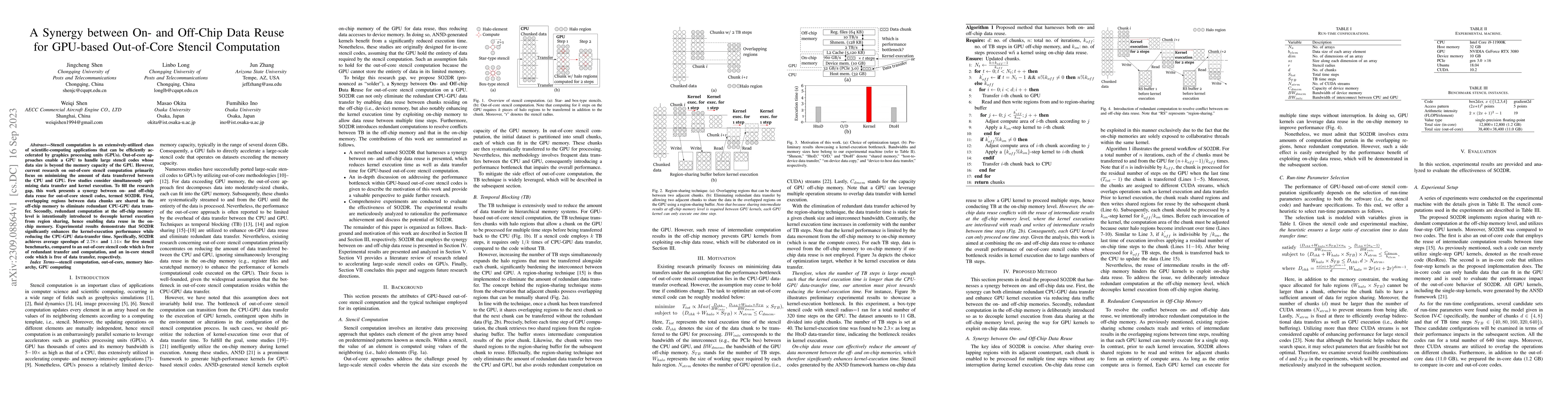 Thumbnail for A Synergy between On- and Off-Chip Data Reuse for GPU-based Out-of-Core
  Stencil Computation
