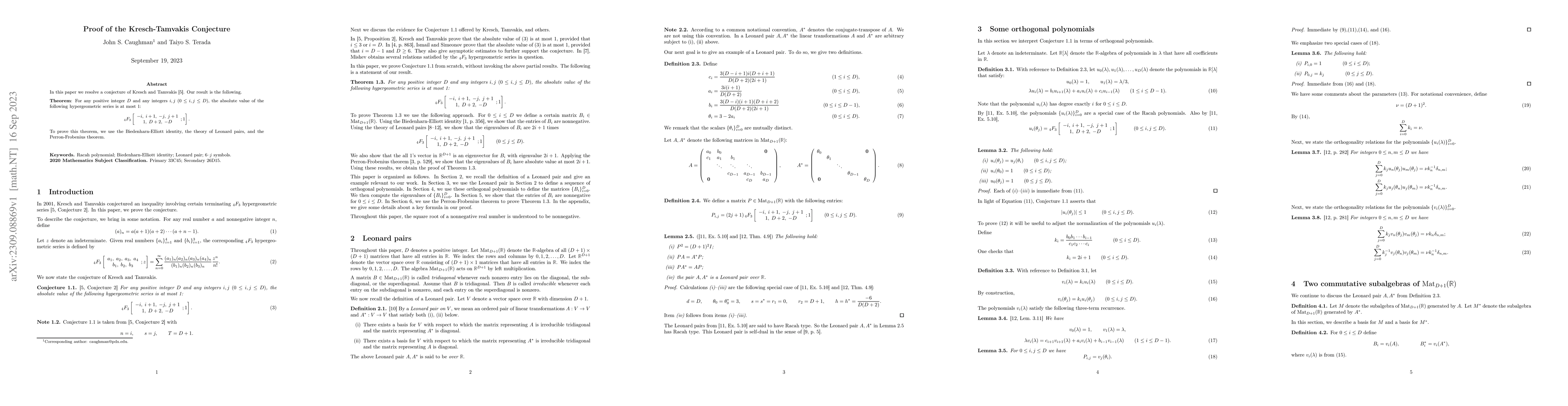 Thumbnail for Proof of the Kresch-Tamvakis Conjecture