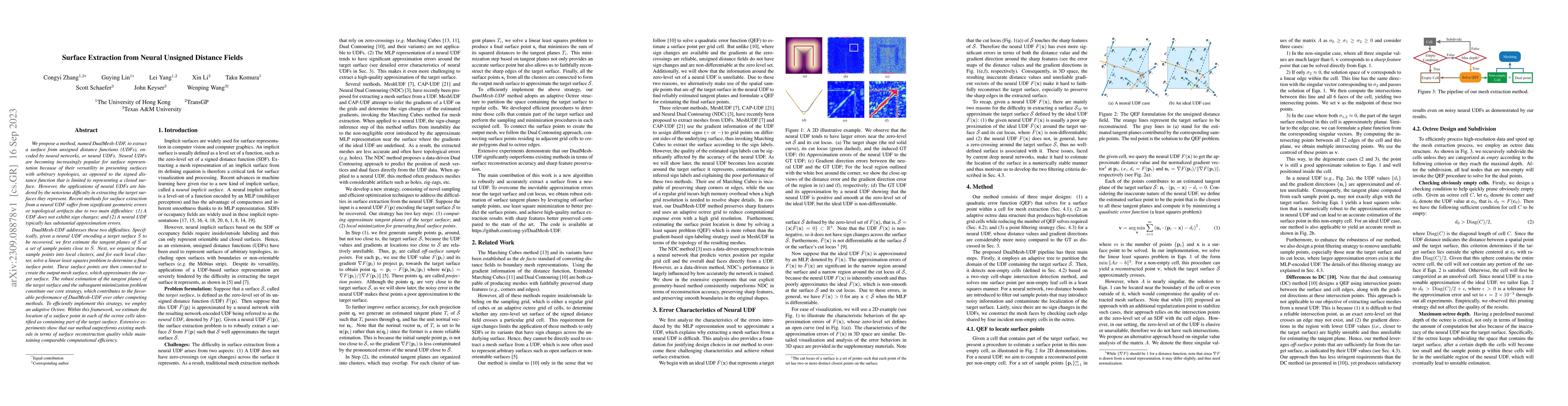 Thumbnail for Surface Extraction from Neural Unsigned Distance Fields