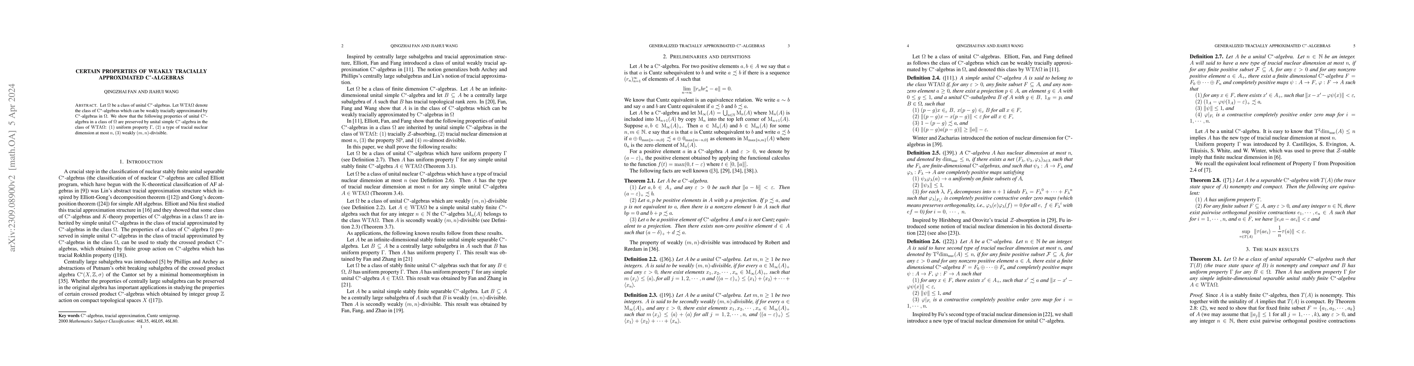 Thumbnail for Certain properties of generalized tracially approximated C*-algebras