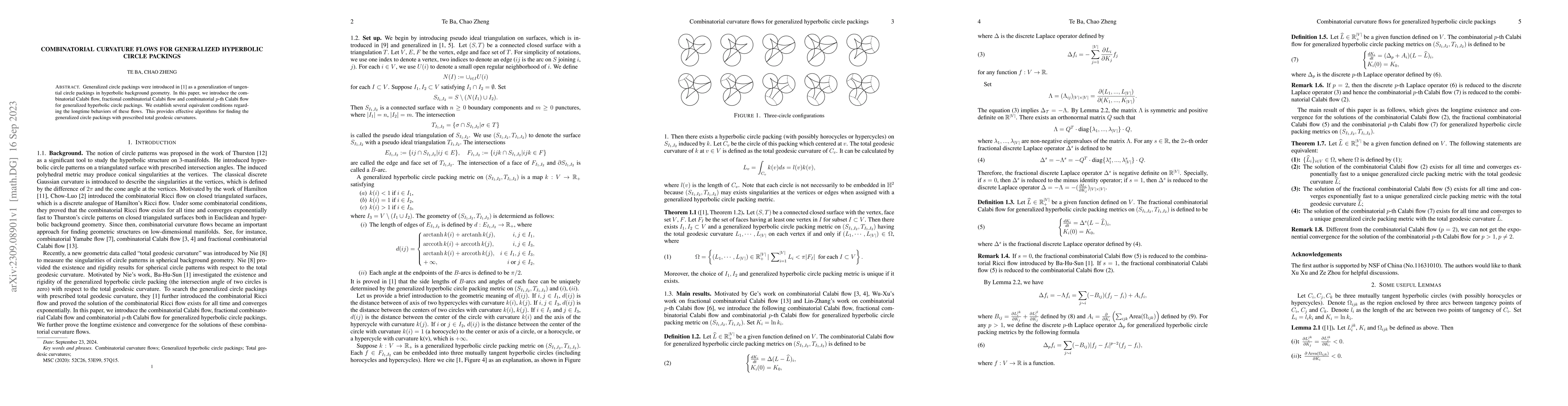Thumbnail for Combinatorial curvature flows for generalized hyperbolic circle packings