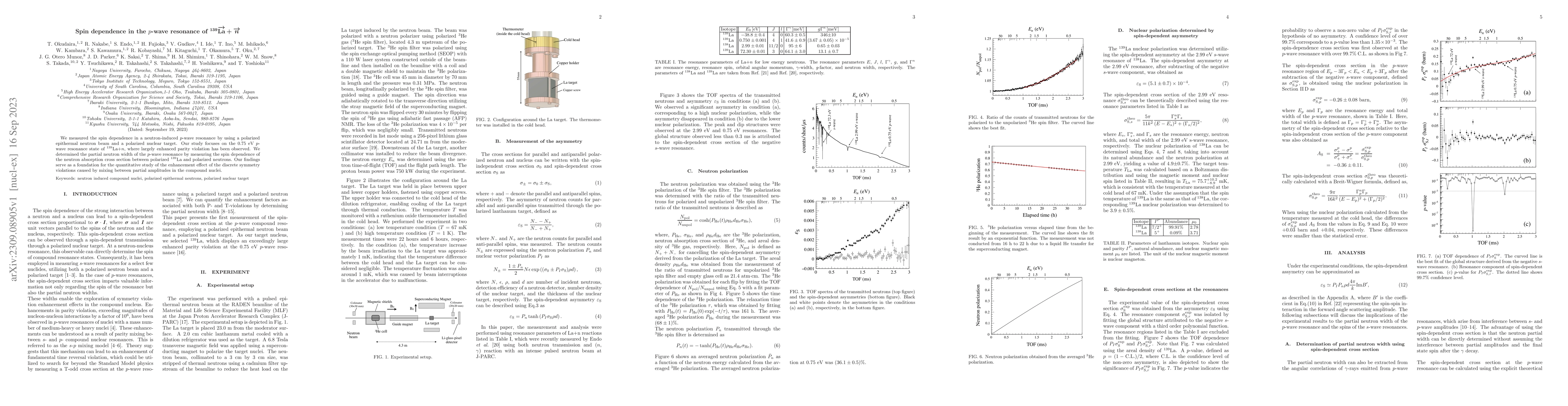 Thumbnail for Spin dependence in the $p$-wave resonance of
  ${^{139}\vec{\rm{La}}+\vec{n}}$