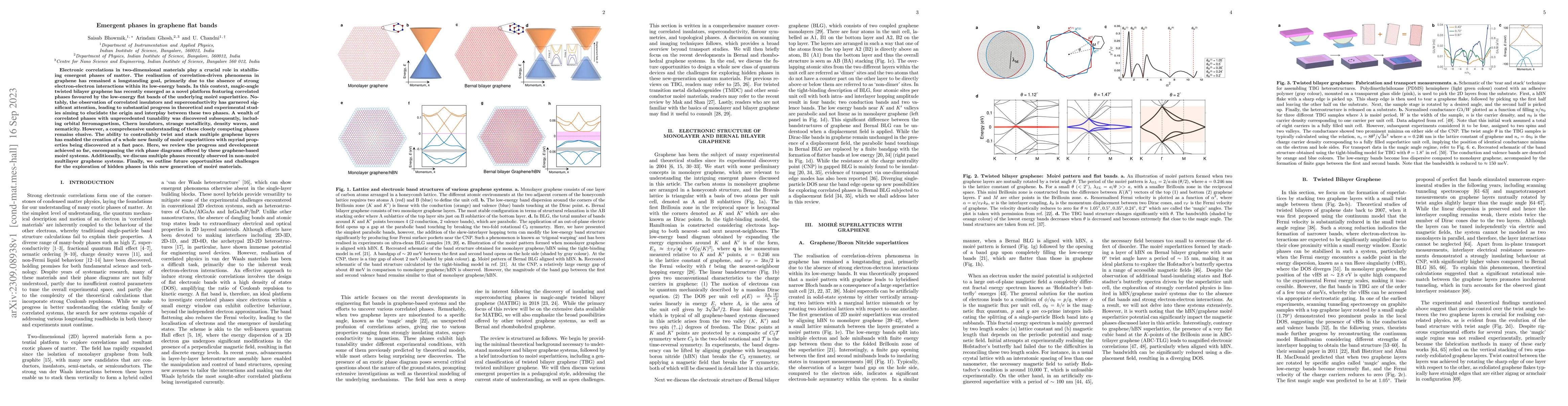 Thumbnail for Emergent phases in graphene flat bands